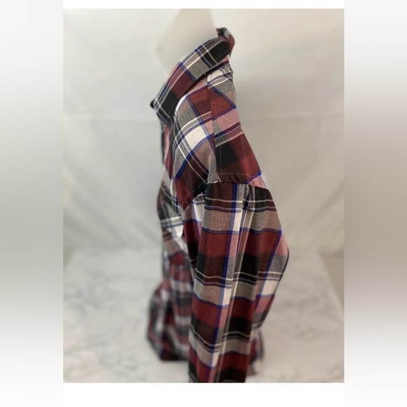 9K Clothing Co Premium Long Sleeve Button Down Shirt Mens L Western Plaid A1​​​ - Picture 2 of 4